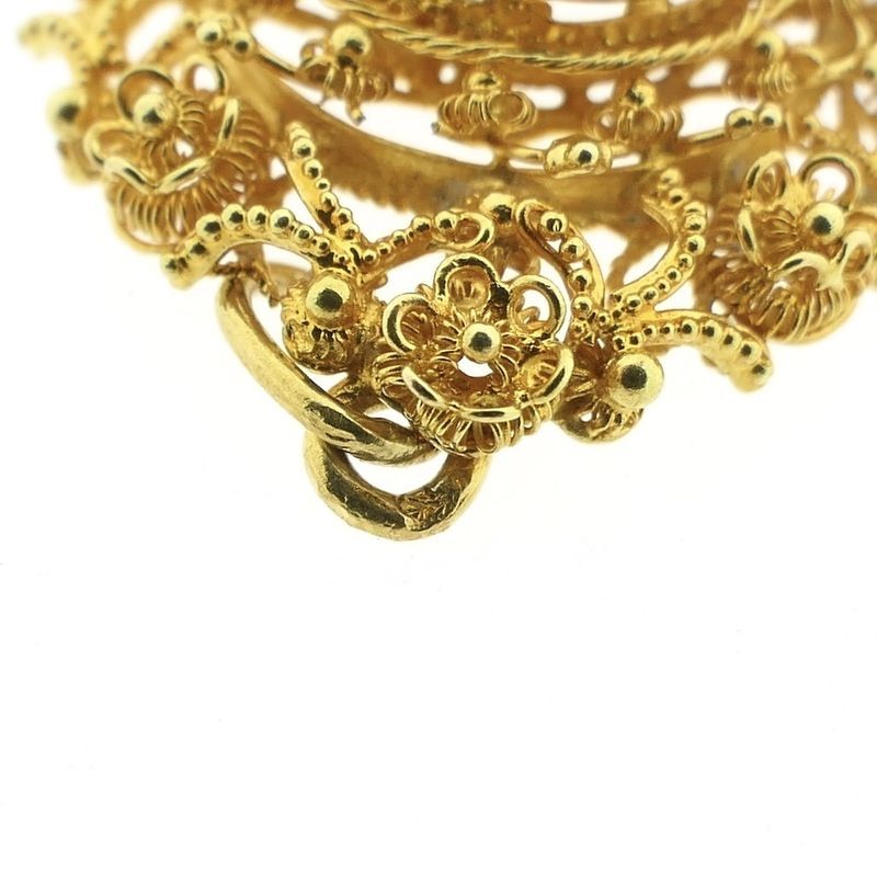 Image 8 of Vintage gold pendant with garnet.