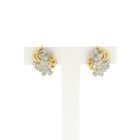 Image 1 of Gold fantasy stud earrings with diamonds | 0.14 ct.
