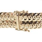 Image 4 of Gold French gourmet link bracelet | 20 cm