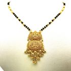 Image 9 of 22-carat gold Indian necklace with onyx stones | 50-60 cm