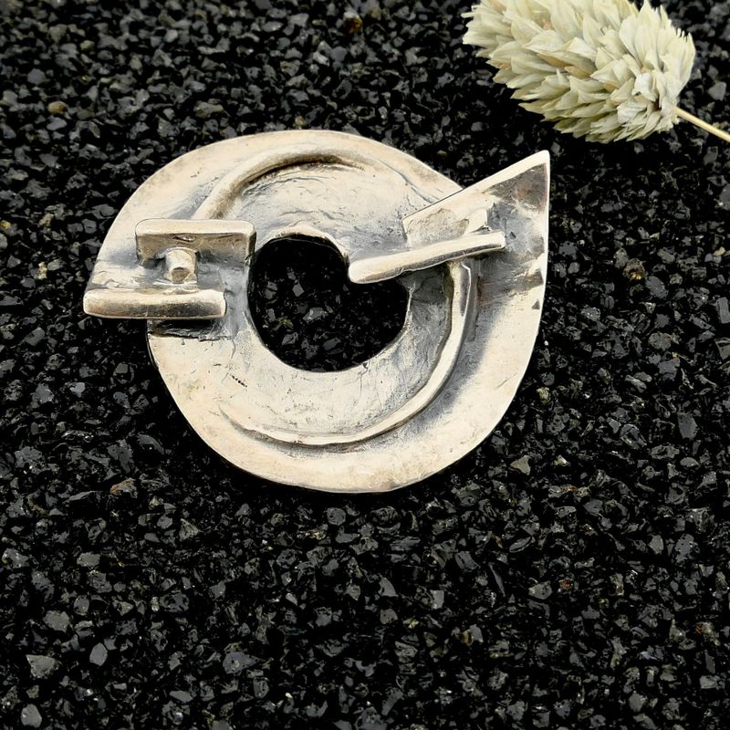Image 2 of Silver Abstract Brooch/Pendant