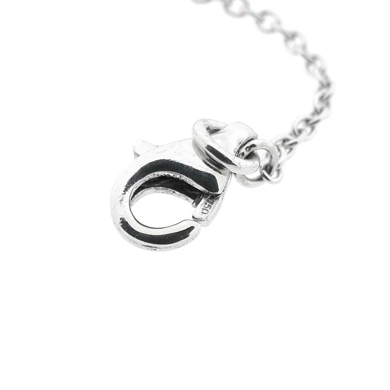 Image 8 of White gold necklace with Tahitian pearl and diamonds; 0.80 ct.