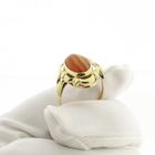 Image 6 of Vintage gold ring with carnelian bandagate