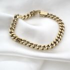 Image 2 of Gold gourmet link bracelet | 21.5 cm