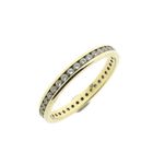 Image 1 of Gold alliance ring with zirconia