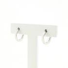 Image 4 of White gold earrings with diamond; 0.08 ct. | Ø 12.9 mm