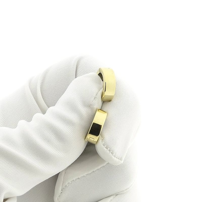 Image 10 of Gold hinged hoop earrings | Ø 12.4 mm