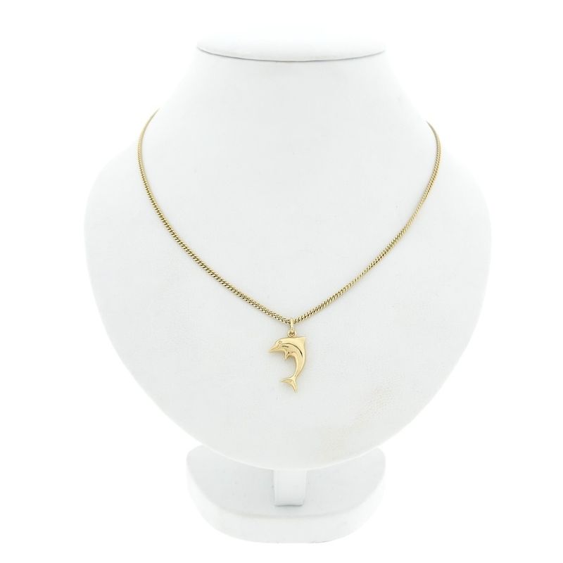 Image 3 of Golden dolphin pendant