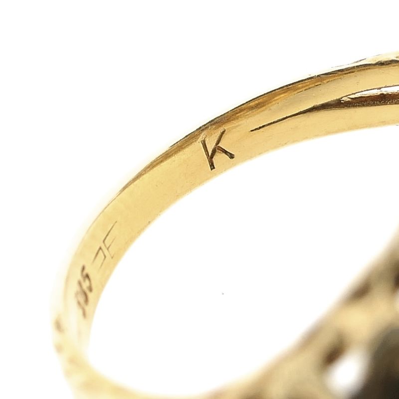 Image 8 of Gold cocktail ring with amethyst