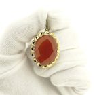 Image 9 of Vintage gold pendant with carnelian.