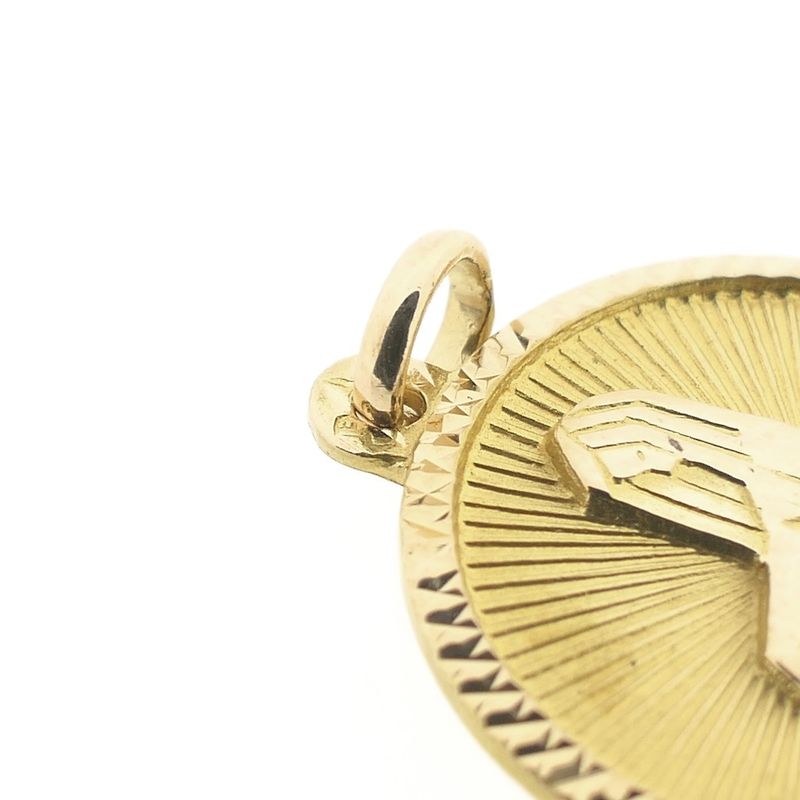 Image 6 of Gold zodiac sign pendant; Virgo