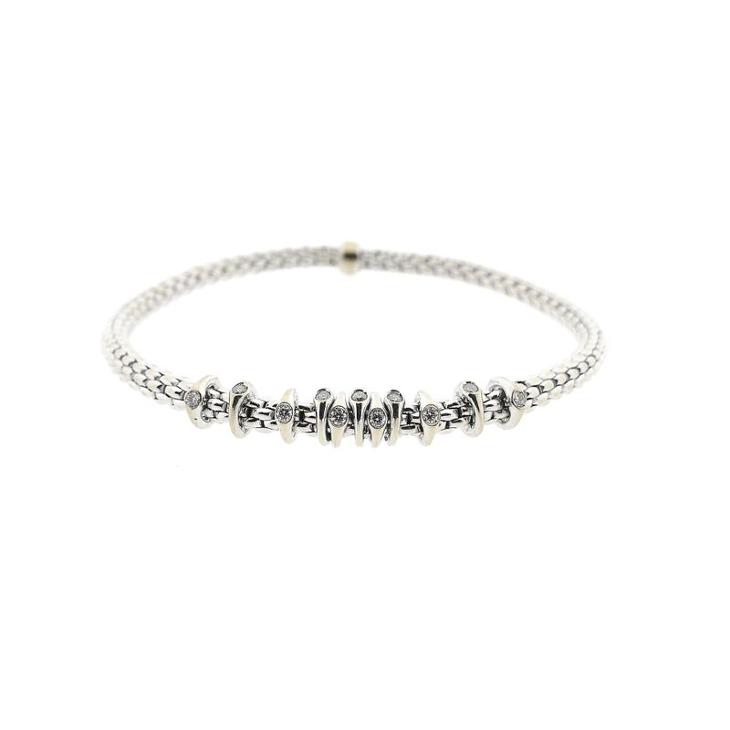 Image 1 of Fope White Gold Bracelet with Diamond; 0.15 ct; 18K; Size S