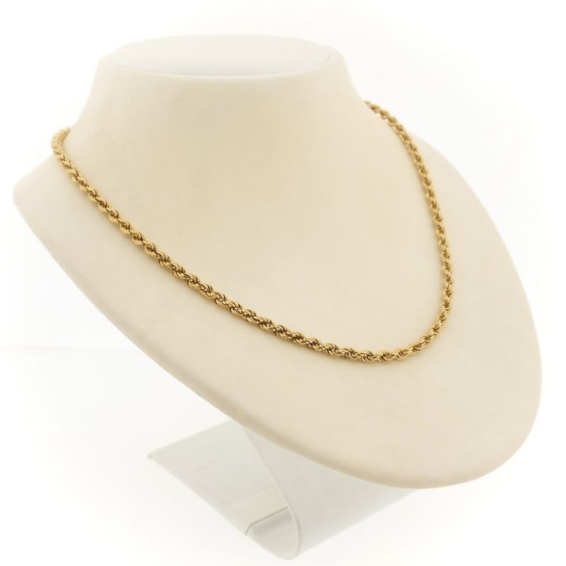 Image 3 of 18K Gold Twisted Link Chain | 51cm