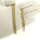 Image 9 of Gold flat gourmet link chain