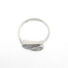 Image 6 of White gold ring with diamond; 0.03 ct