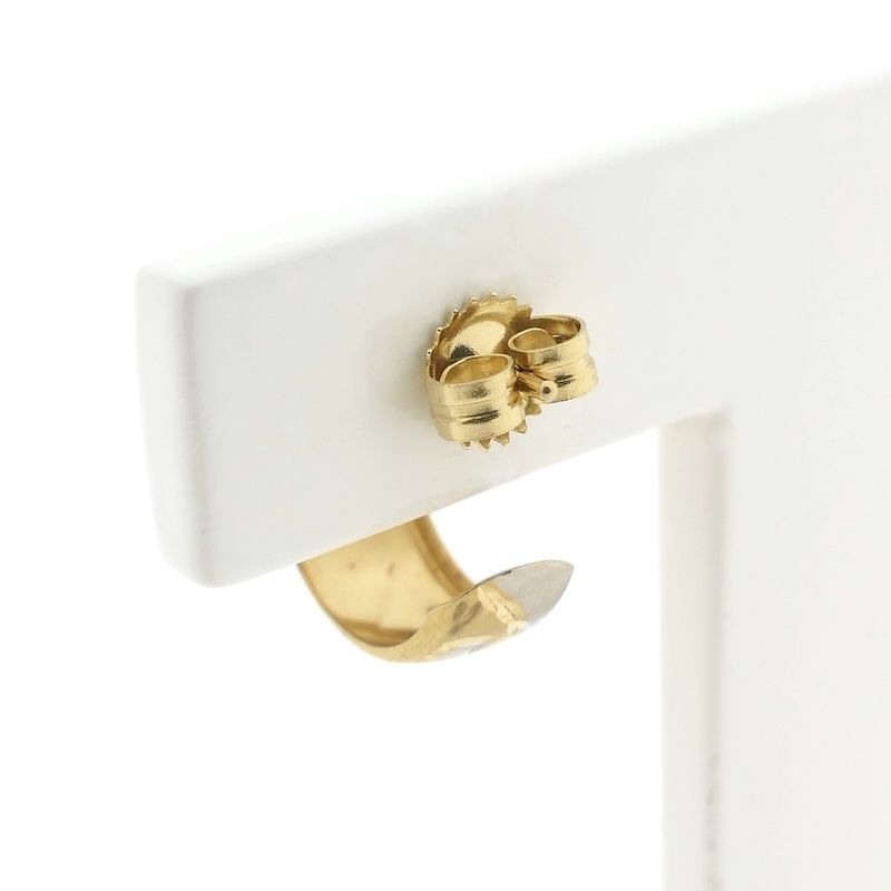 Image 5 of Two-tone gold stud earrings