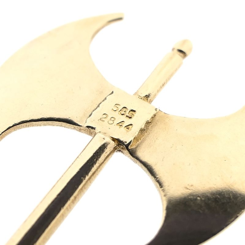 Image 8 of Gold pendant of a labrys.