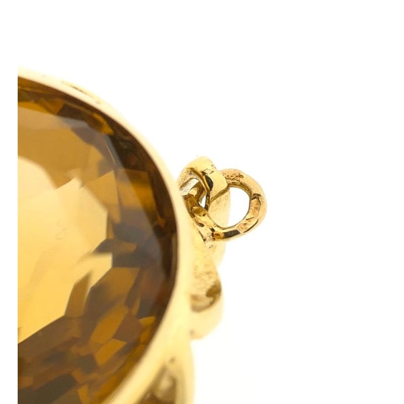 Image 9 of Gold pendant with synthetic gemstone