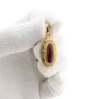 Image 11 of Vintage Gold Pendant with Garnet