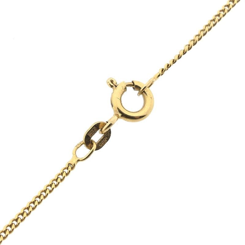 Image 6 of Gold thin gourmet link chain | 56 cm