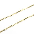 Image 5 of Gold anchor link necklace with a fixed pendant; four-leaf clover | 42 cm