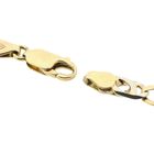 Image 6 of Bicolor Gold Falcon Eye Link Bracelet; Midas; 14 Karat; 19.5 cm