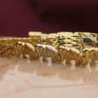Image 2 of Tricolor gold bracelet with elephants