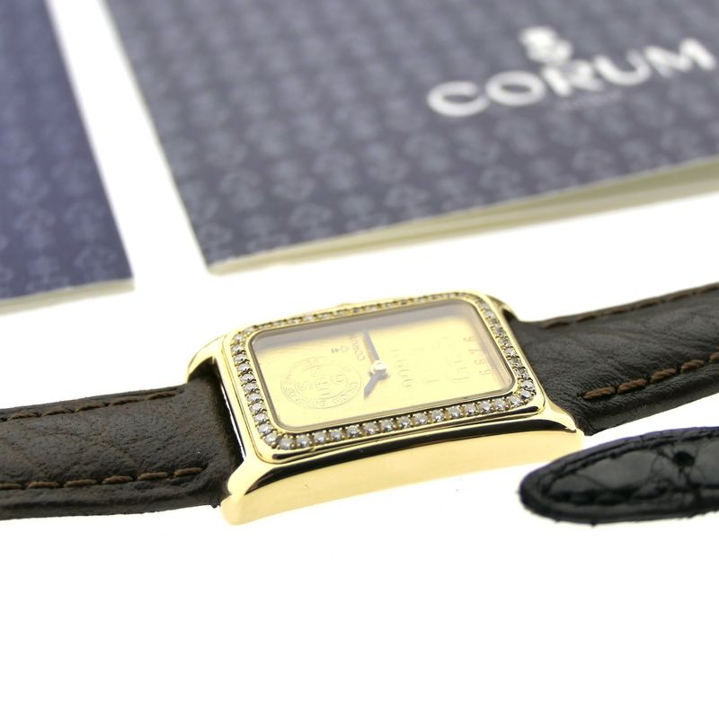 Image 16 of Corum Ingot 5Gr. 46300; 18k. Women's watch with diamonds