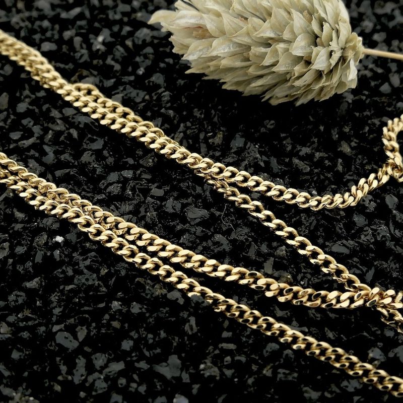 Image 2 of Gold gourmet link chain