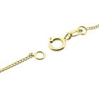 Afbeelding 7 van Gouden gourmetschakel ketting met vaste hanger en zirconia | 43 cm