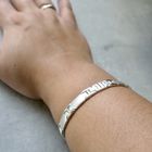 Image 4 of Silver matte link bracelet