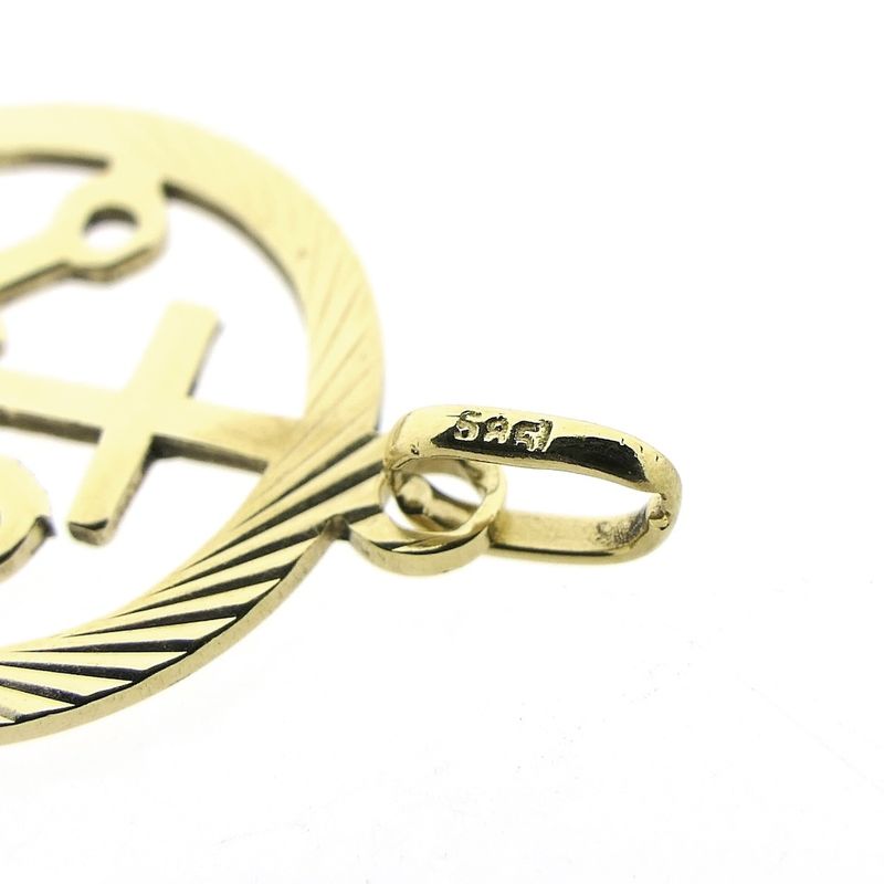 Image 5 of Gold pendant; Faith, hope, and love