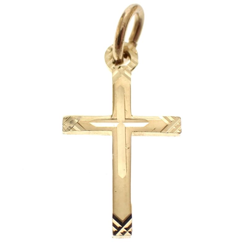 Image 1 of Gold pendant with a subtle cross