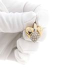 Image 10 of Bicolor gold heart pendant set with diamonds; Approx. 0.70 ct.