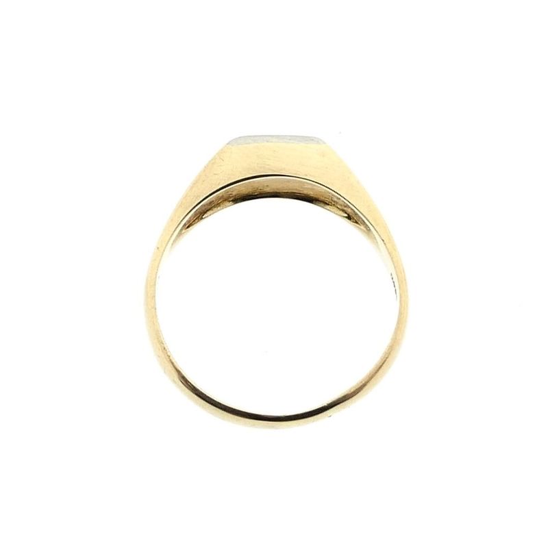 Image 5 of Gold solitaire ring with diamond; 0.10 ct.