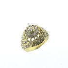 Image 1 of Gold cocktail ring with zirconia