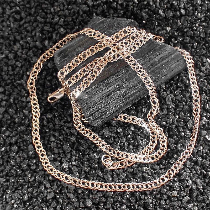 Image 2 of Rose gold Prince of Wales necklace | 58 cm