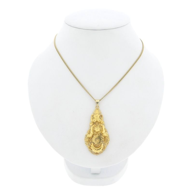 Image 7 of Gold pendant of a hat bell