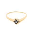 Image 5 of Gold solitaire ring with zirconia