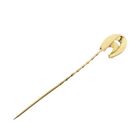 Image 5 of Gold lapel pin, tie pin | Horse and horseshoe