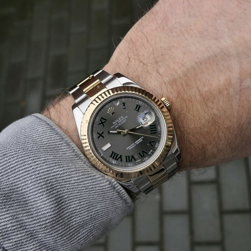 Image 13 of Rolex Datejust II 'Wimbledon' 116333; Gold/steel men's watch