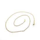 Image 7 of Gold anchor link chain with diamonds; 0.15 ct.