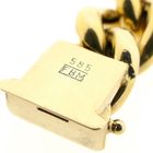 Afbeelding 6 van Massief gouden gourmetschakel armband | 22 cm