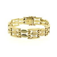 Golden Bismarck link bracelet.