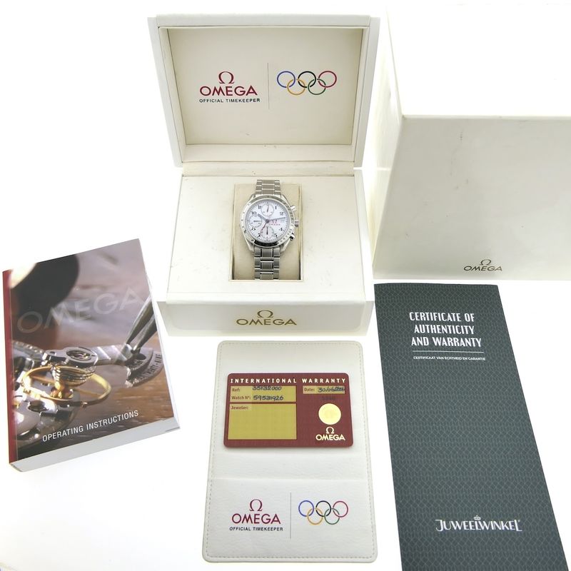 Image 4 of Omega Speedmaster Date 'Olympic' 3513.20.00; Chronograph men's watch