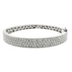 Image 1 of White gold bracelet with diamonds; Size S/M