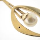 Image 5 of Golden fantasy pendant set with a pearl