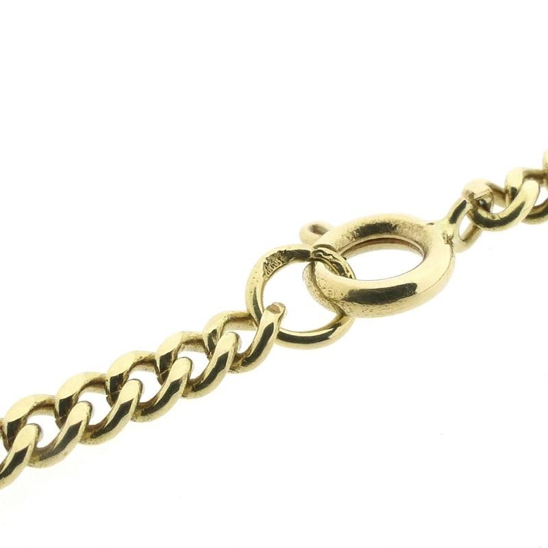 Image 4 of Gold gourmet link chain | 65 cm