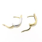 Image 6 of Two-tone gold earrings with diamonds | 0.04 ct.