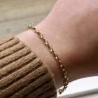 Image 6 of Gold anchor link bracelet | 18 cm